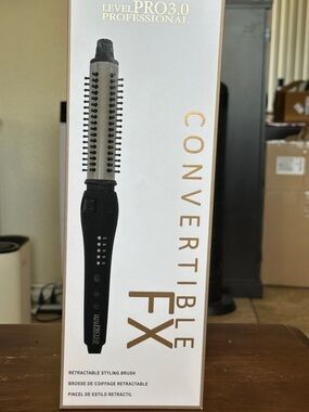 Convertible FX Level Pro 3.0 Professional Retractable Styling Brush - Black